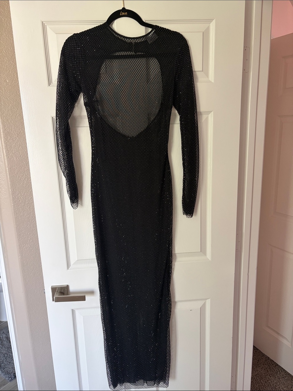 Oh Polly gem mesh maxi gown